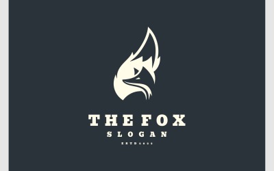 Tilki Kurt Çakal Vintage Retro Logosu