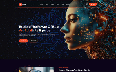 Avian - AI Artificiell Intelligens PSD-mall