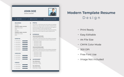 Clean &amp;amp; Custom Resume Template Design