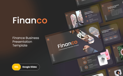 Financo - Finance Pitch Deck Šablona Prezentací Google