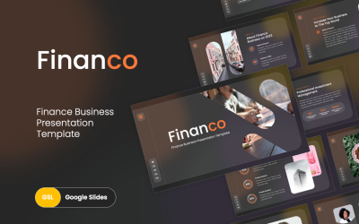 Financo - Finans Konuşma Sunumu Google Slaytlar Şablonu