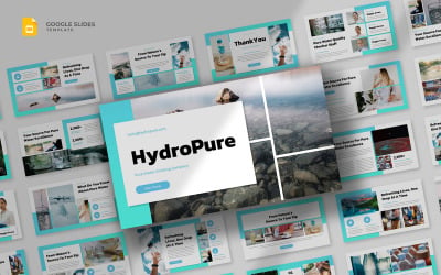 Hydropure - Modèle de diapositives Google sur l&amp;#39;eau potable