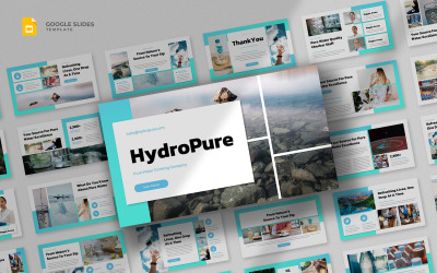 Hydropure - Plantilla de diapositivas de Google sobre agua potable