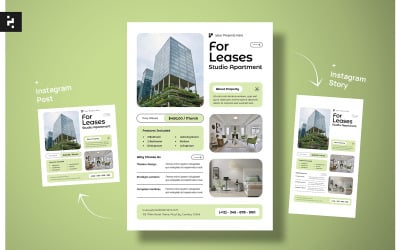 Modèle de Flyer immobilier moderne et propre