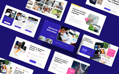 Modello di presentazione dell&amp;#39;Accademia di tesi di formazione alla ricerca Modello di presentazioni Google