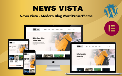 Nyheter Vista - Modern blogg WordPress-tema