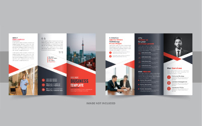 Складена брошура компанії, дизайн-макет брошури сучасного бізнесу