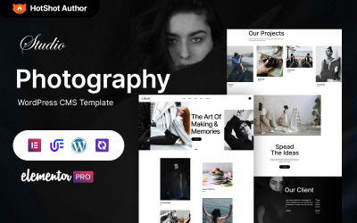 Studio — тема WordPress Elementor для портфолио фотографий