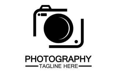 Camera icon logo simple elegant V23