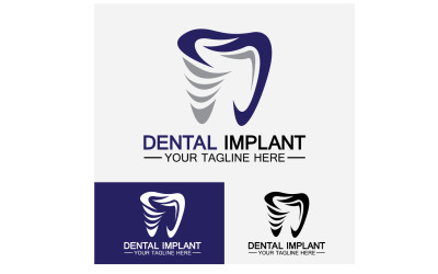 Dental logo design vektor mall kreativ tandläkare logotyp version 17