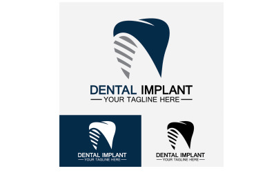 Dental logo design vektor mall kreativ tandläkare logotyp version 22