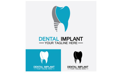 Dental-Logo-Design-Vektorvorlage, kreatives Zahnarzt-Logo, Version 11
