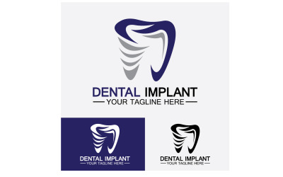 Dental-Logo-Design-Vektorvorlage, kreatives Zahnarzt-Logo, Version 17