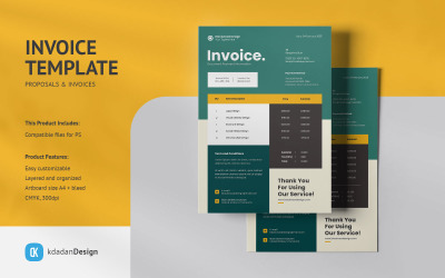 Faktura PSD Design Template Vol 020