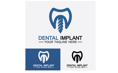 Plantilla vectorial de diseño de logotipo dentallogotipo de dentista creativo Versión 18