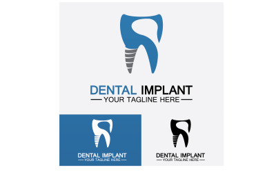 Plantilla vectorial de diseño de logotipo dentallogotipo dentista creativo Versión 12