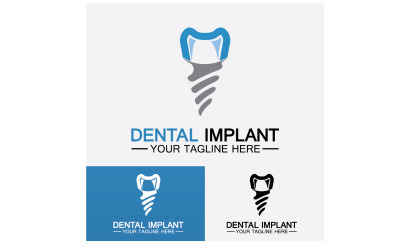 Plantilla vectorial de diseño de logotipo dentallogotipo dentista creativo Versión 3