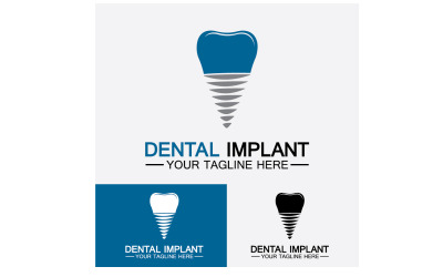 Plantilla vectorial de diseño de logotipo dentallogotipo dentista creativo Versión 7