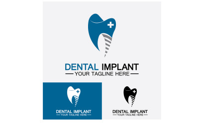 Plantilla vectorial de diseño de logotipo dentallogotipo dentista creativo Versión 8