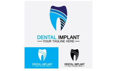 Plantilla vectorial de diseño de logotipo dentallogotipo dentista creativo Versión 9