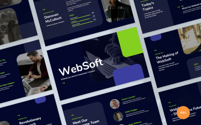 WebSoft – SaaS-bemutató Google Slides-sablon