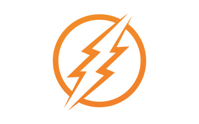 Lightning Electric ThunderBolt Danger Vector Logo Icon Vorlage Version 20