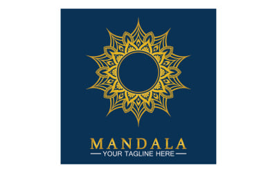 Mandala decoration in ethnic oriental doodle ornament version 5