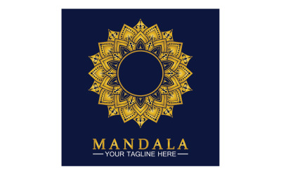Mandala dekoration i etnisk orientalisk doodle ornament version 2