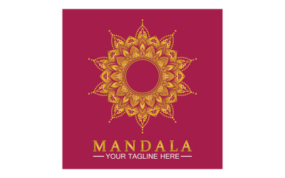 Mandala-Dekoration in ethnischer orientalischer Doodle-Ornament-Version 10