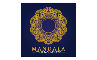 Mandala-Dekoration in ethnischer orientalischer Doodle-Ornament-Version 15