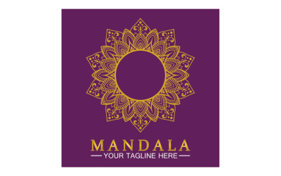 Mandala-Dekoration in ethnischer orientalischer Doodle-Ornament-Version 16