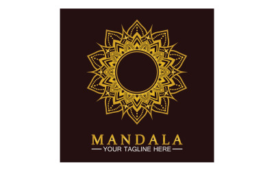 Mandala-Dekoration in ethnischer orientalischer Doodle-Ornament-Version 7