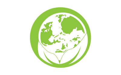 O mundo fica verde e salva o logotipo versão 14