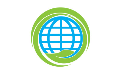 O mundo fica verde e salva o logotipo versão 27