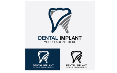 Plantilla vectorial de diseño de logotipo dentallogotipo dentista creativo Versión 19