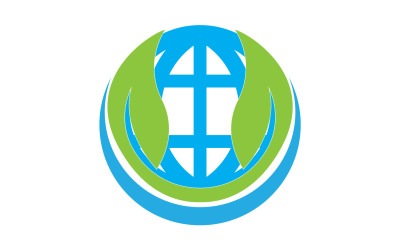 World go green save logo version 25