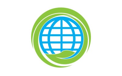 World go green save logo versión 27