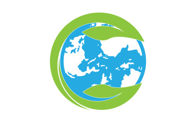 World go green save logo version 31