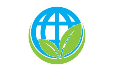 World go green save logo versión 34