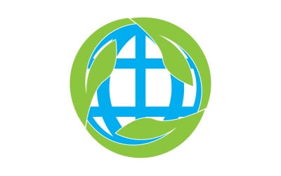World go green save logo versión 38
