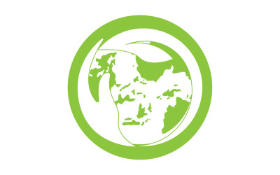 World go green save logo versión 8