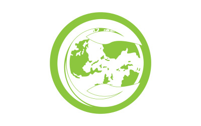 World go green save logo version 9