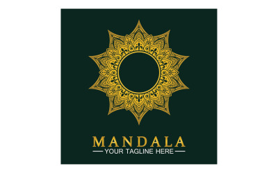 Décoration mandala en ornement ethnique oriental doodle version 20