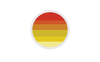 Jednoduché vektorové logo Sun verze 34