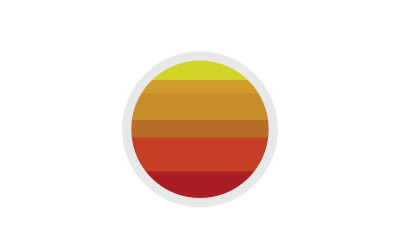 Logotipo de sol simple vector versión 18