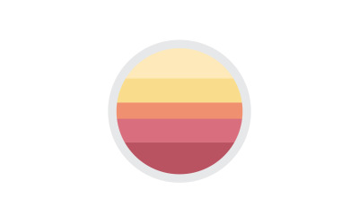 Logotipo del sol versión vectorial simple 43