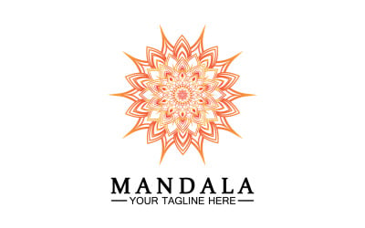 Mandala decoration in ethnic oriental doodle ornament version 24