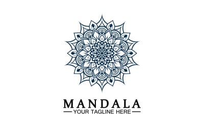 Mandala decoration in ethnic oriental doodle ornament version 37