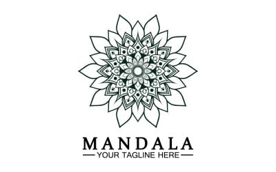 Mandala decoration in ethnic oriental doodle ornament version 41