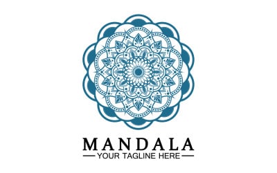 Mandala decoration in ethnic oriental doodle ornament version 49